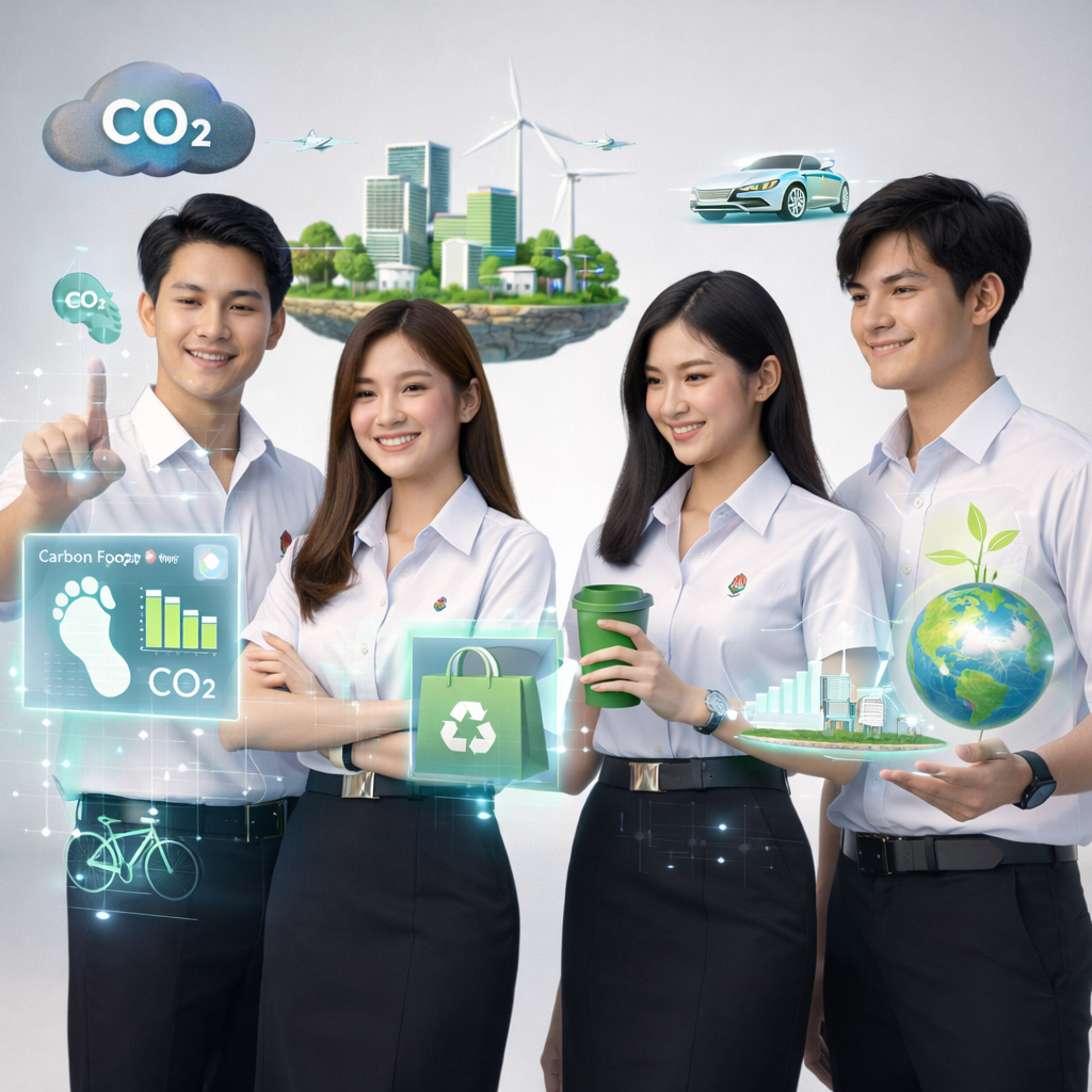 GE600099 การจัดการรอยเท้าคาร์บอนเพื่อวิถีชีวิตยั่งยืน (Carbon Footprint Management for Sustainable Lifestyles)